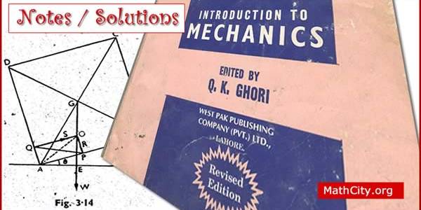 Introduction to Mechanics by Q.K Ghori