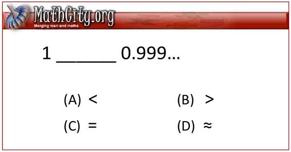Is 1=0.999...?