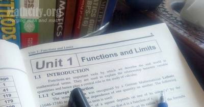 Unit 01: Functions and Limits