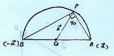 right triangle in semi circle
