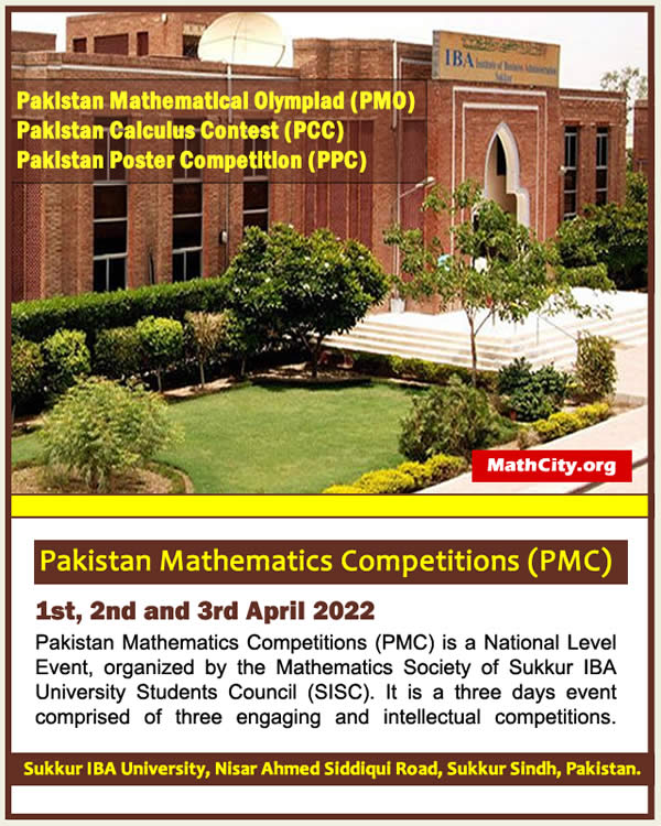 Pakistan Mathematics Competitions (PMC) 2022