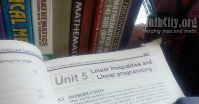 Unit 05: Linear Inequalities and Linear Programming