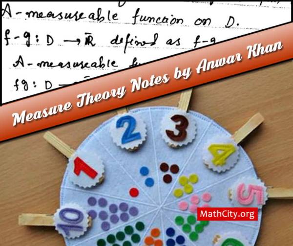 Measure Theory Notes by Anwar Khan