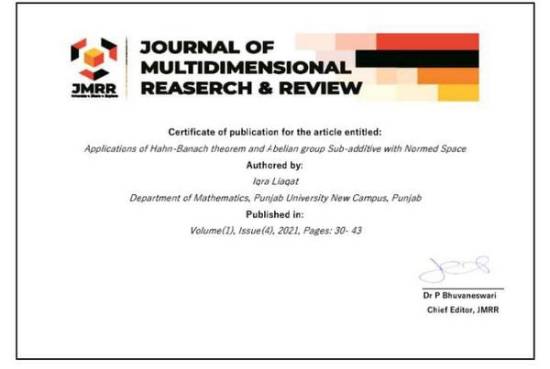  Publication Certificate
