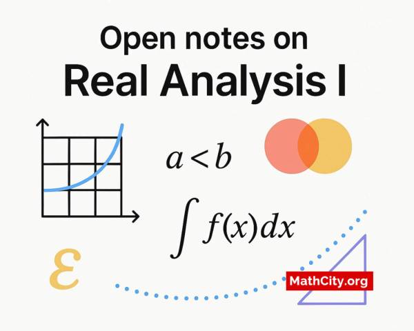 Open Notes on Real Analysis I